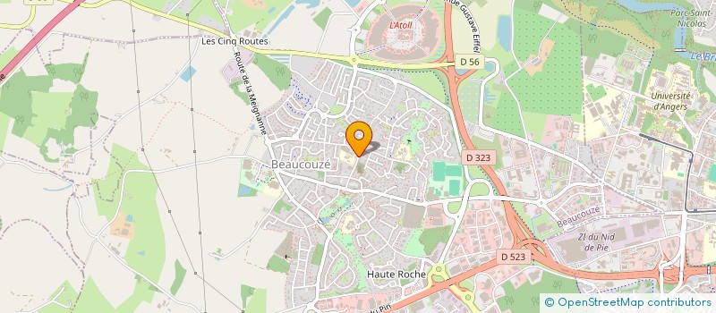 localisation de l'entreprise MONSIEUR FRANCK HODEBOURG DE VERBOIS  BEAUCOUZE