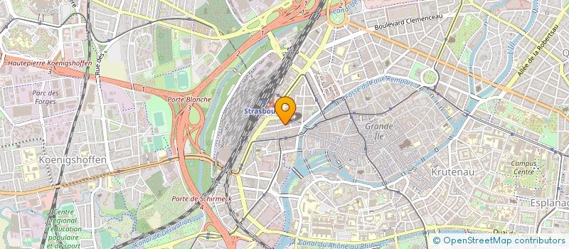 localisation de l'entreprise MONSIEUR FRANCK HOFFMANN à STRASBOURG