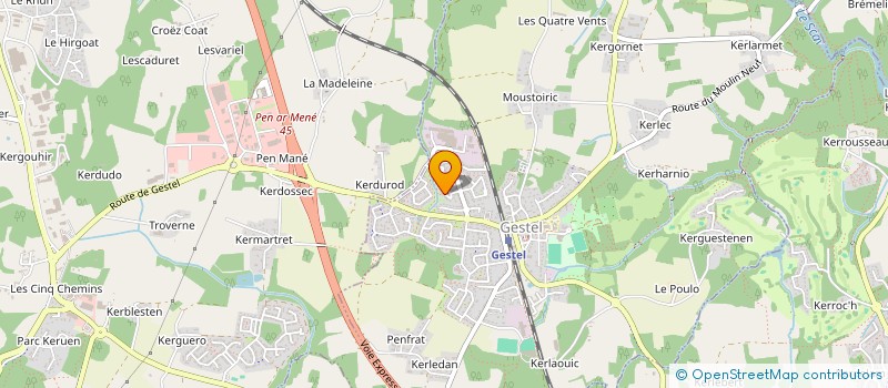 localisation de l'entreprise MONSIEUR FRANCK HOLLIET  GESTEL