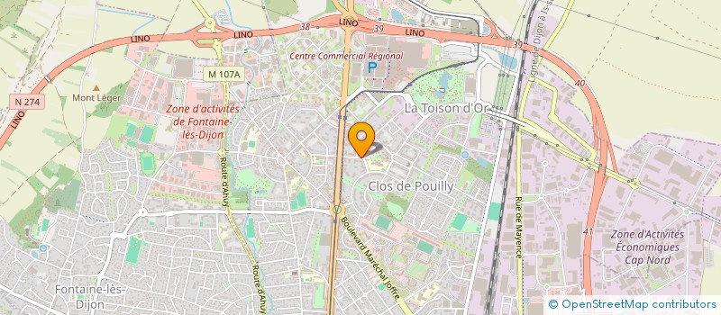 localisation de l'entreprise MONSIEUR FRANCK HOLUIGUE à DIJON