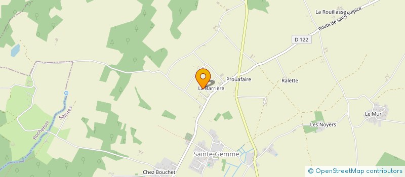 localisation de l'entreprise MONSIEUR FRANCK HOORELBEKE à SAINTE-GEMME