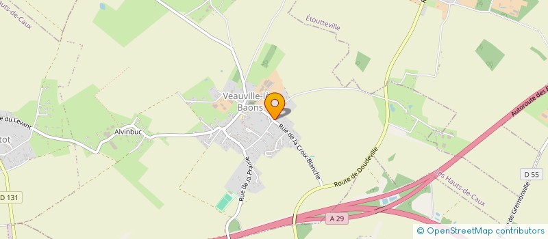 localisation de l'entreprise MONSIEUR FRANCK HOUDEVILLE  LES HAUTS-DE-CAUX