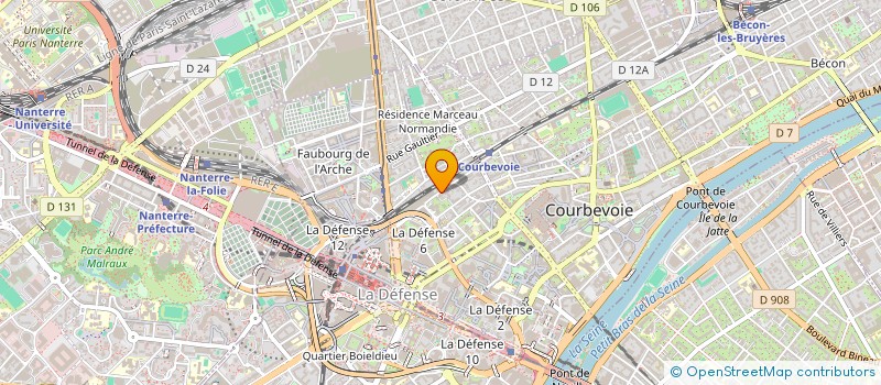 localisation de l'entreprise MONSIEUR FRANCK HOUPY à COURBEVOIE