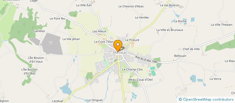 localisation de l'entreprise MONSIEUR FRANCK HUBERT  LA TRINITE-PORHOET