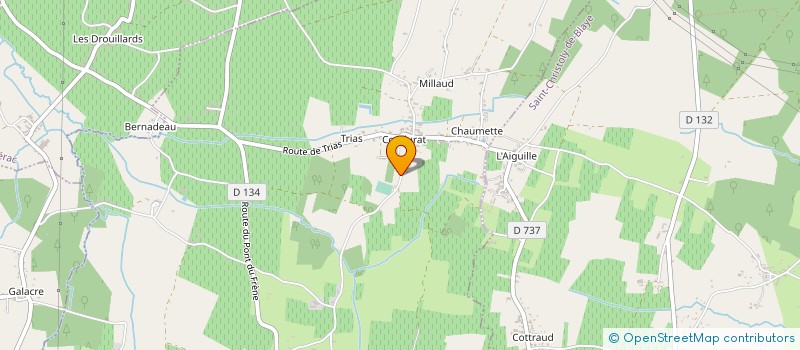 localisation de l'entreprise MONSIEUR FRANCK HUBERT  SAINT-GIRONS-D AIGUEVIVE