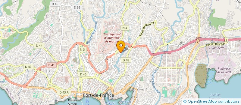 localisation de l'entreprise MONSIEUR FRANCK HUBERVIC à FORT-DE-FRANCE