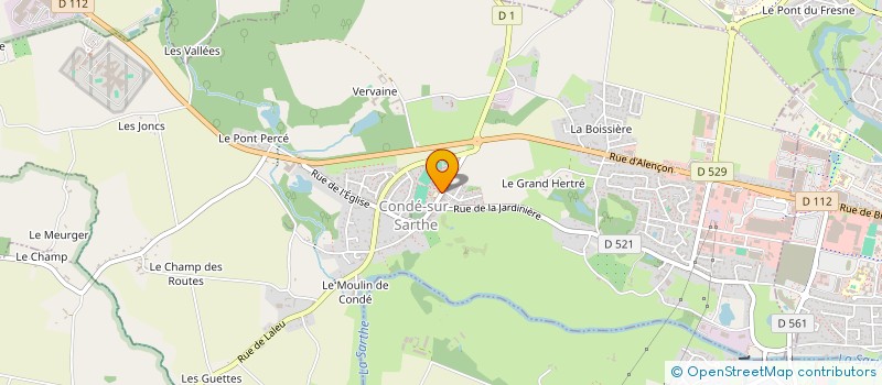 localisation de l'entreprise MONSIEUR FRANCK HUCHER à CONDE-SUR-SARTHE