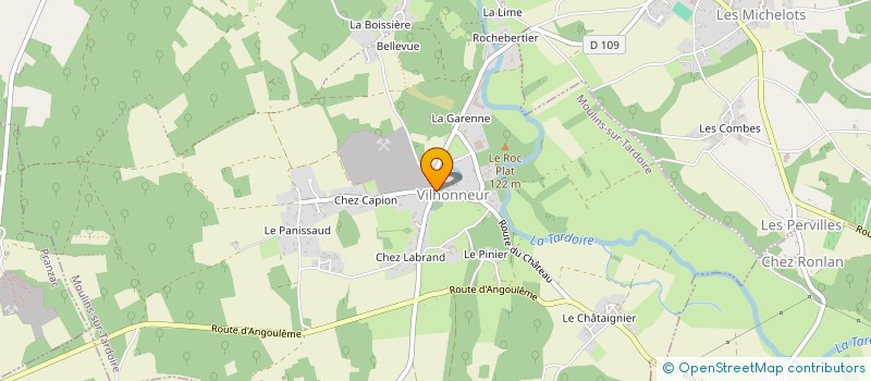 localisation de l'entreprise MONSIEUR FRANCK HUDE  MOULINS-SUR-TARDOIRE