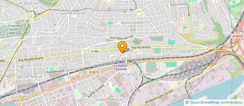 localisation de l'entreprise MONSIEUR FRANCK HUE  LE HAVRE