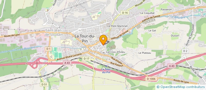 localisation de l'entreprise MONSIEUR FRANCK HUGUENIN à LA TOUR-DU-PIN