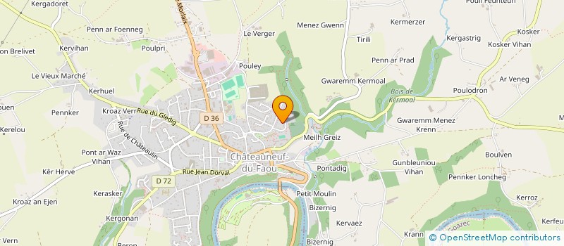 localisation de l'entreprise MONSIEUR FRANCK HUIBAN à CHATEAUNEUF-DU-FAOU