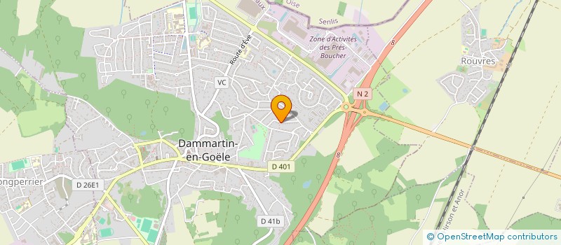 localisation de l'entreprise MONSIEUR FRANCK HUMBERT  DAMMARTIN-EN-GOELE