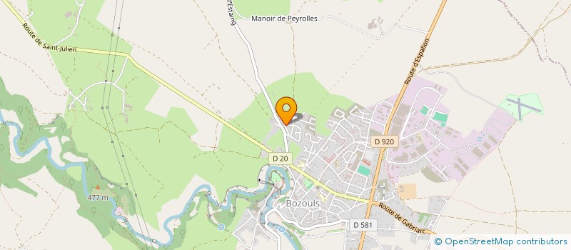 localisation de l'entreprise MONSIEUR FRANCK IGLESIAS  BOZOULS