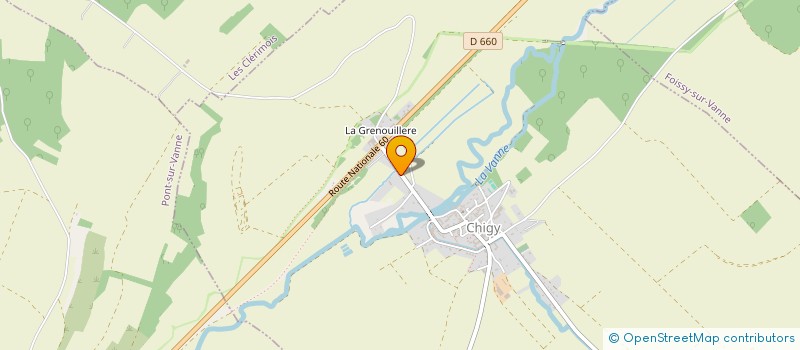 localisation de l'entreprise MONSIEUR FRANCK JACOB  LES VALLEES DE LA VANNE