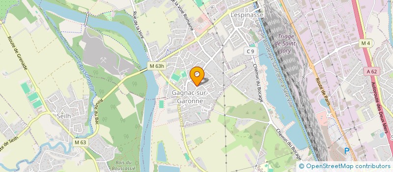 localisation de l'entreprise MONSIEUR FRANCK JACQUETTE  GAGNAC-SUR-GARONNE