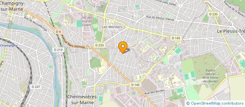 localisation de l'entreprise MONSIEUR FRANCK JAHN  CHENNEVIERES-SUR-MARNE