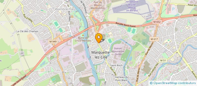 localisation de l'entreprise MONSIEUR FRANCK JAMELIN  MARQUETTE-LEZ-LILLE