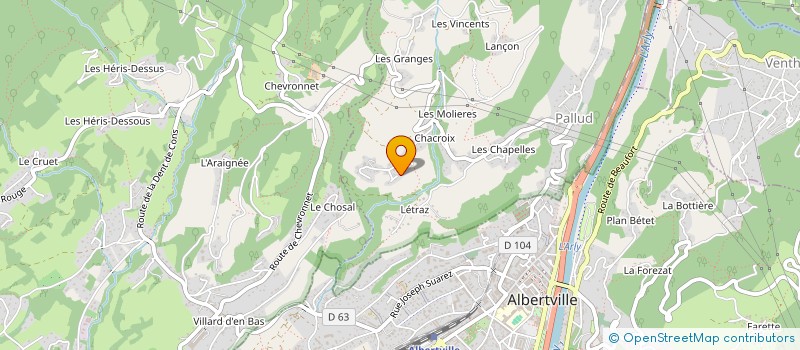 localisation de l'entreprise MONSIEUR FRANCK JANOT  PALLUD