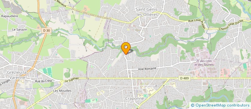 localisation de l'entreprise MONSIEUR FRANCK JARRIGE  CRAPONNE