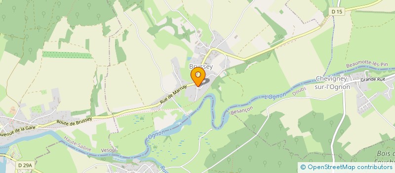 localisation de l'entreprise MONSIEUR FRANCK JEANNERET  BRUSSEY