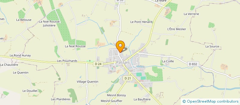 localisation de l'entreprise MONSIEUR FRANCK JOANNIN à PASSAIS VILLAGES
