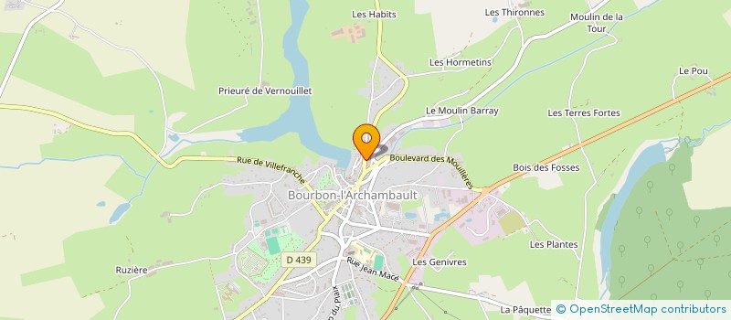 localisation de l'entreprise MONSIEUR FRANCK JOLICON  BOURBON-L'ARCHAMBAULT