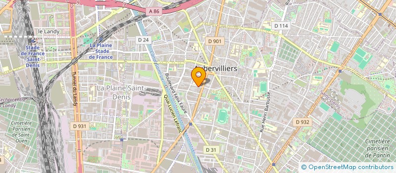 localisation de l'entreprise MONSIEUR FRANCK JOSEPH à AUBERVILLIERS