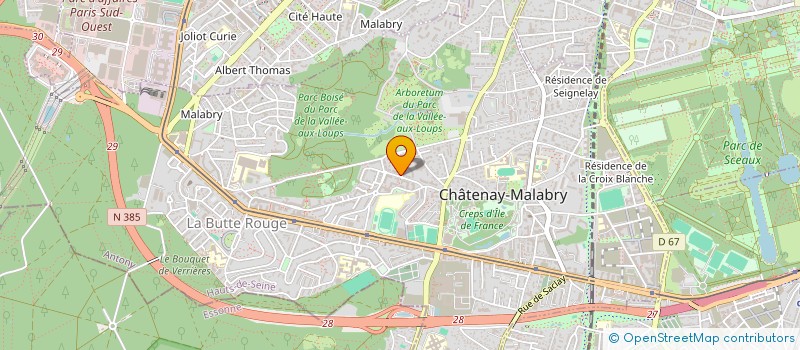 localisation de l'entreprise MONSIEUR FRANCK JOSEPHINE  CHATENAY-MALABRY