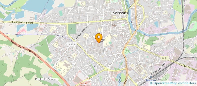localisation de l'entreprise MONSIEUR FRANCK JOUIN à SOISSONS