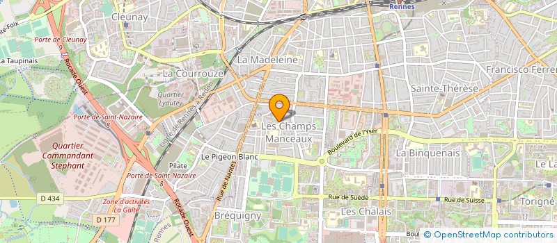 localisation de l'entreprise MONSIEUR FRANCK JOURDAIN  RENNES