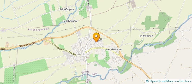 localisation de l'entreprise MONSIEUR FRANCK JOURDAN  JARCIEU