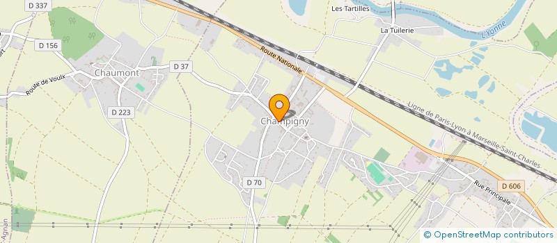 localisation de l'entreprise MONSIEUR FRANCK JOURNIAC  CHAMPIGNY