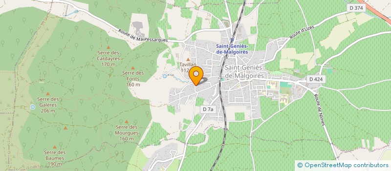 localisation de l'entreprise MONSIEUR FRANCK JOUVE  SAINT-GENIES-DE-MALGOIRES