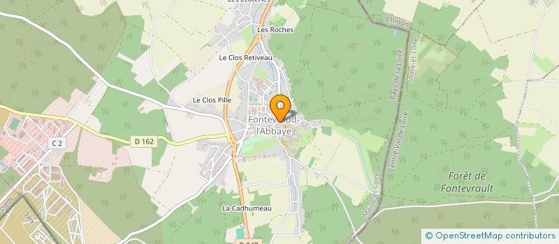 localisation de l'entreprise MONSIEUR FRANCK JOYEUX  FONTEVRAUD-L'ABBAYE