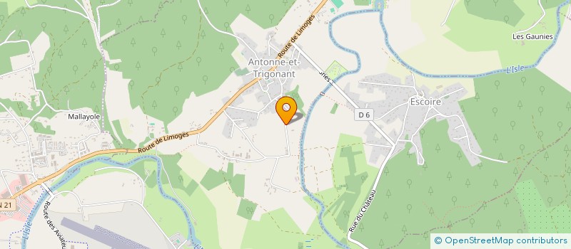 localisation de l'entreprise MONSIEUR FRANCK JUBILY  ANTONNE-ET-TRIGONANT