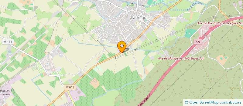 localisation de l'entreprise MONSIEUR FRANCK KELLER  FABREGUES