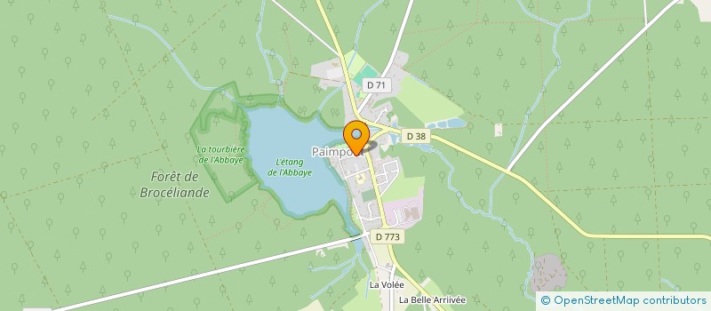 localisation de l'entreprise MONSIEUR FRANCK KERVIZIC  PAIMPONT