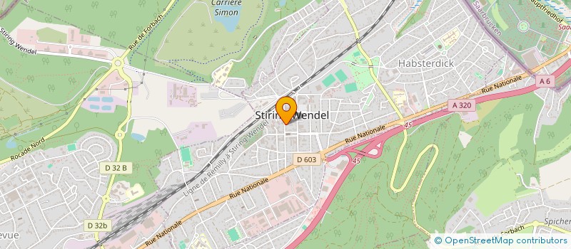 localisation de l'entreprise MONSIEUR FRANCK KESSLER  STIRING-WENDEL