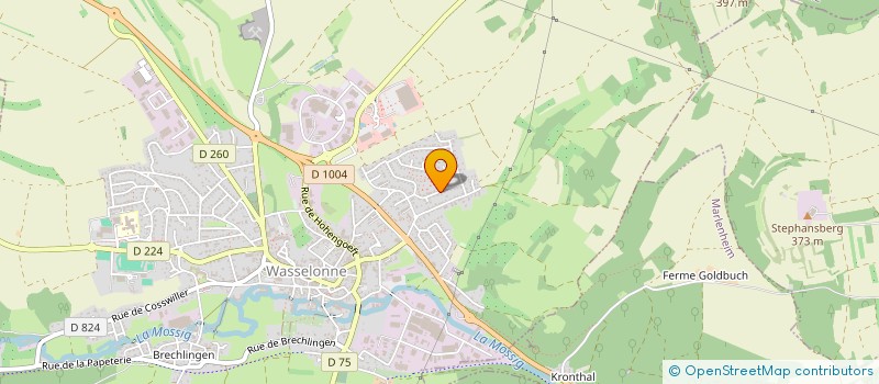 localisation de l'entreprise MONSIEUR FRANCK KLEIN  WASSELONNE