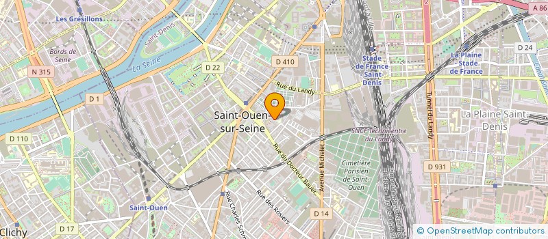 localisation de l'entreprise MONSIEUR FRANCK KORE à SAINT-OUEN-SUR-SEINE