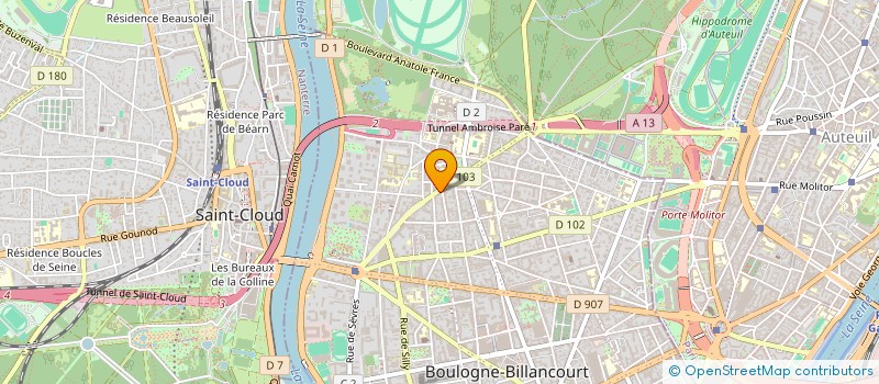 localisation de l'entreprise MONSIEUR FRANCK KOUMBA à BOULOGNE-BILLANCOURT