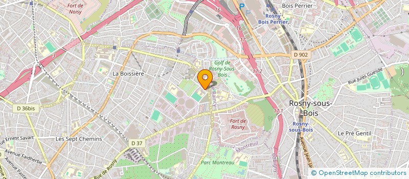 localisation de l'entreprise MONSIEUR FRANCK KOUOTO à MONTREUIL