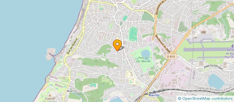 localisation de l'entreprise MONSIEUR FRANCK KRZYWDZIAK  BIARRITZ