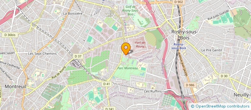 localisation de l'entreprise MONSIEUR FRANCK KWIK à MONTREUIL