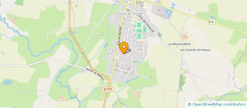 localisation de l'entreprise MONSIEUR FRANCK L'OURY  COSSE-LE-VIVIEN