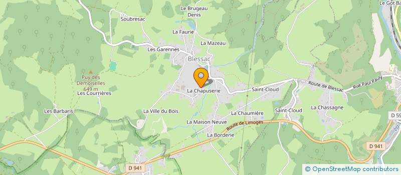 localisation de l'entreprise MONSIEUR FRANCK LABARRE à BLESSAC