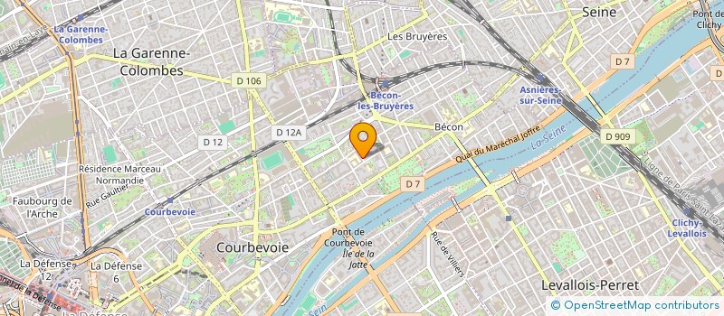 localisation de l'entreprise MONSIEUR FRANCK LABETOULLE à COURBEVOIE