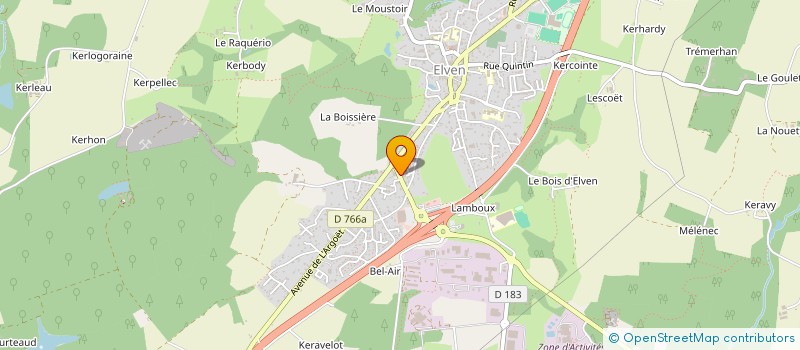 localisation de l'entreprise MONSIEUR FRANCK LABORDERIE  ELVEN