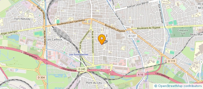 localisation de l'entreprise MONSIEUR FRANCK LABOU  CALAIS