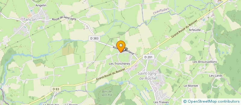 localisation de l'entreprise MONSIEUR FRANCK LABROSSE  SAINT-IGNY-DE-ROCHE